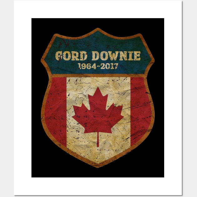 vintage classic story gord downie 1964-2017 canadian Wall Art by Now and Forever